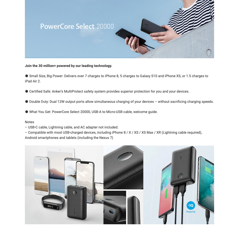 Anker Powercore Select Mah Power Bank Nofake Lk Nofake Mobile