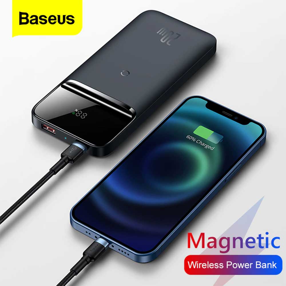 Baseus Magnetic Wireless Power Bank 20w 10000mah 