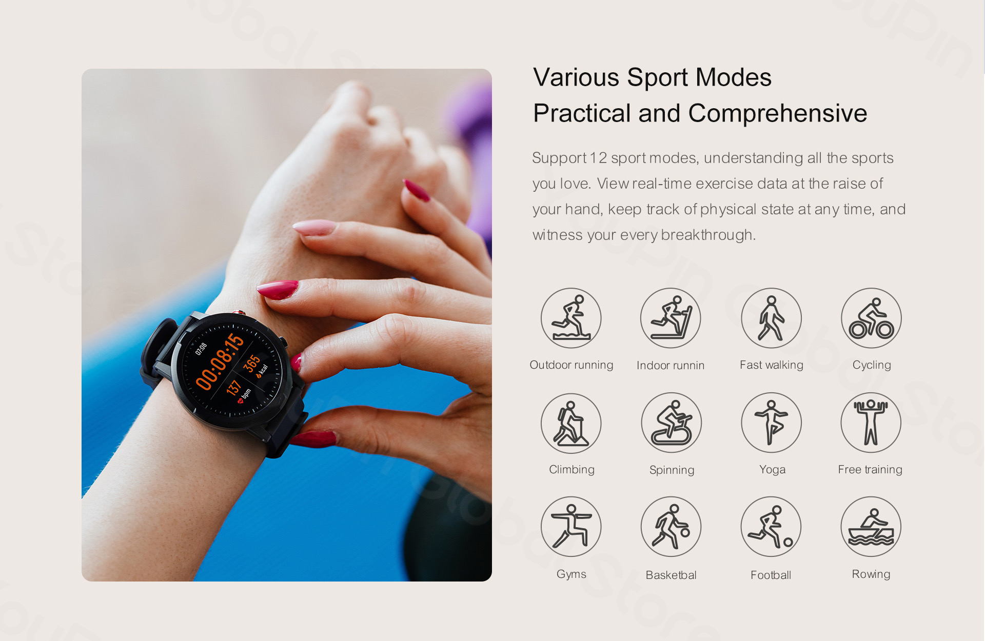 Haylou RT LS05s (2020 Version) Smart Watch -Black