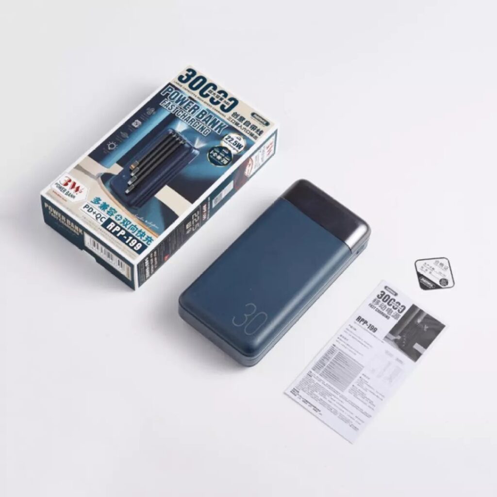 Remax 22.5W 30000mah Power Bank & In-Built Cables | NoFake.lk | NoFake ...