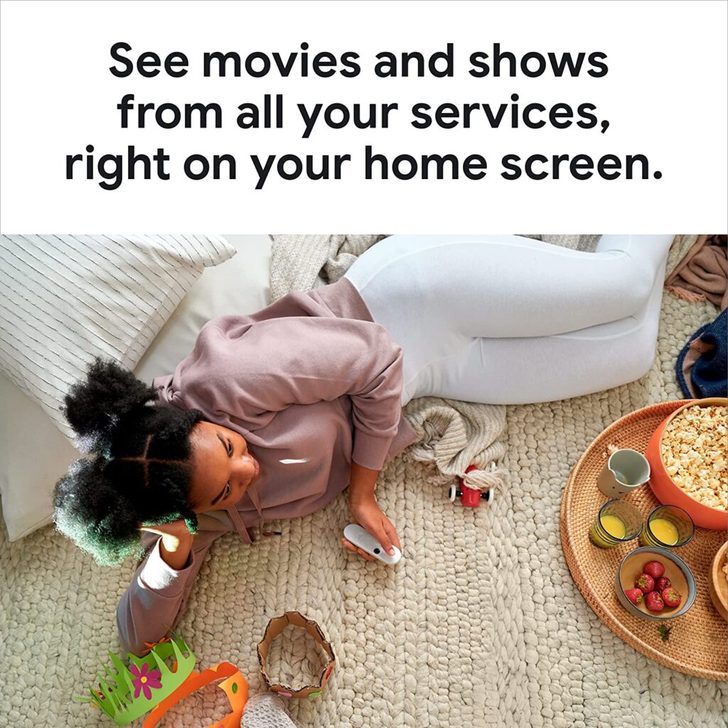 GOOGLE CHROMECAST 4K WITH GOOGLE TV BOX visual data 4