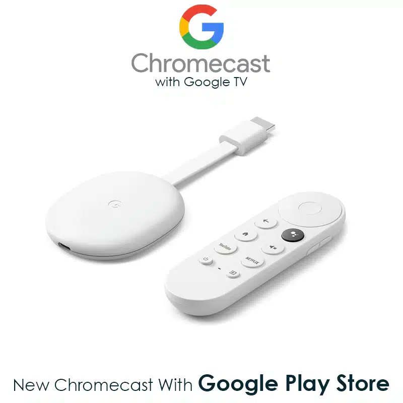 Google Chromecast 4K with Google TV White