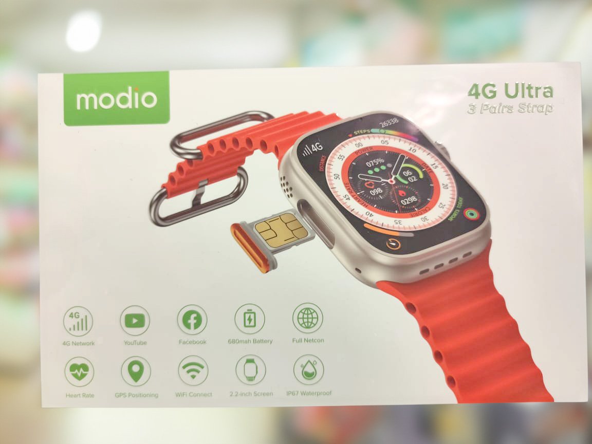 Modio 4G Ultra Max SIM Support Smartwatch - Web Store