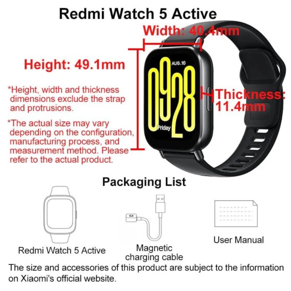 Redmi Watch 5 Active Smart watch - Image 4