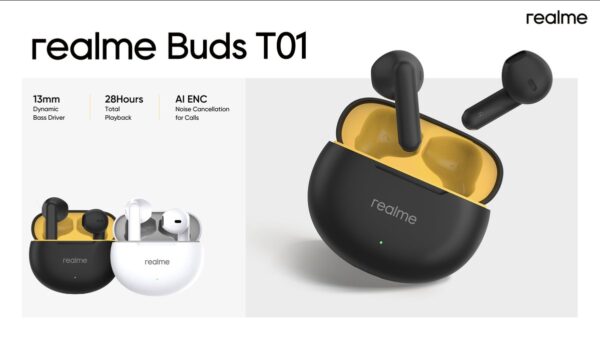 Realme Buds T01 Semi ear Wireless Earbuds - Image 6