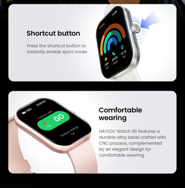 Haylou Watch S6 Bluetooth Calling Smart Watch - Image 6