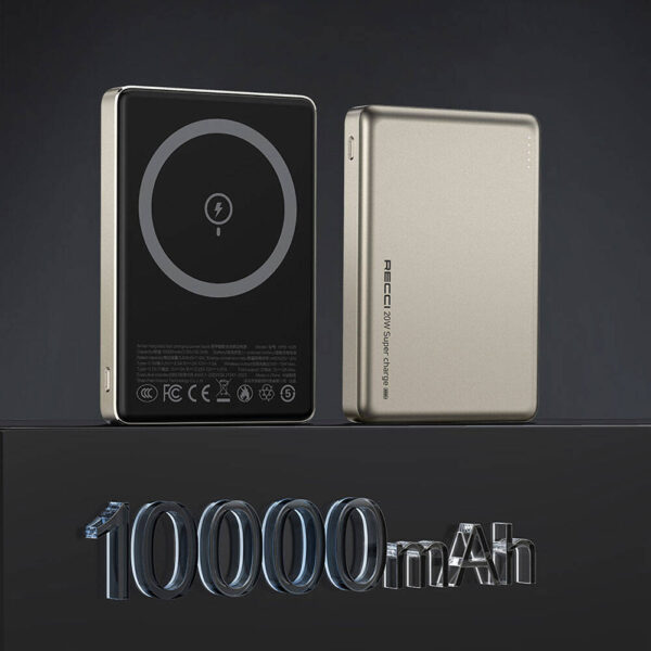 Recci Armor Wireless Magnetic 20W 10000mAh Power Bank - Image 7