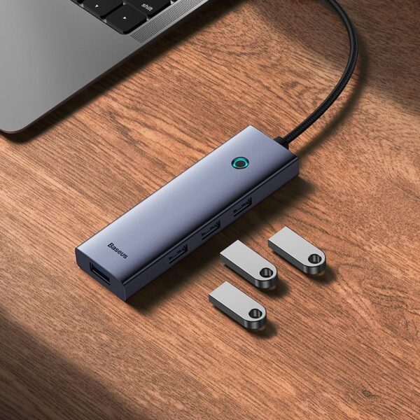 Baseus 4K 30HZ Clarity Ultrajoy Series 5 in 1 Port Hub Docking station - Image 9