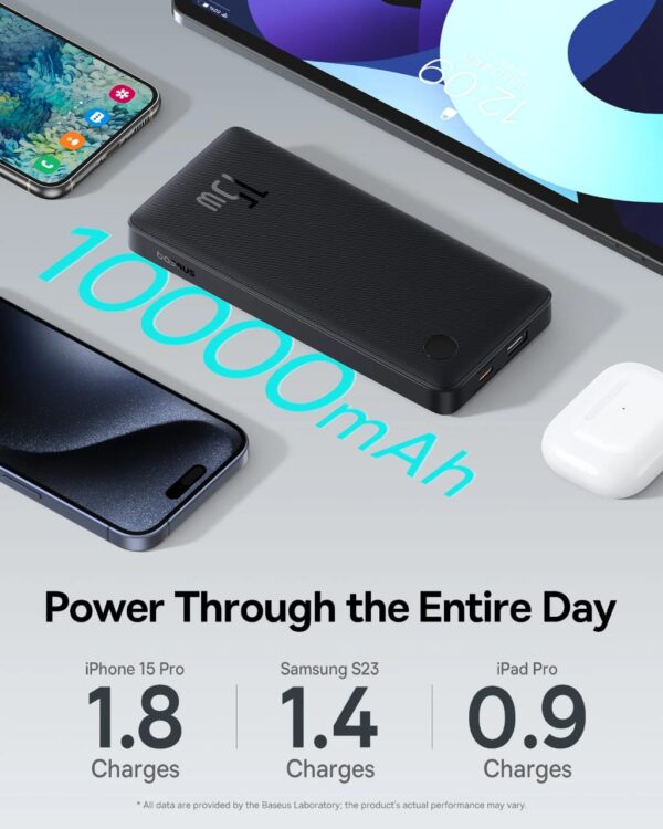 Baseus Airpow 15W 10000mah Power Bank - Image 5
