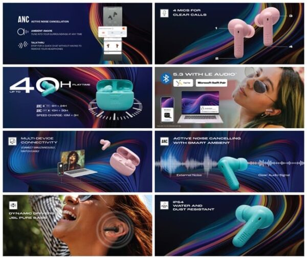 JBL Wave Beam 2 Wireless TWS Earbuds With Noice Cancellation - Image 8