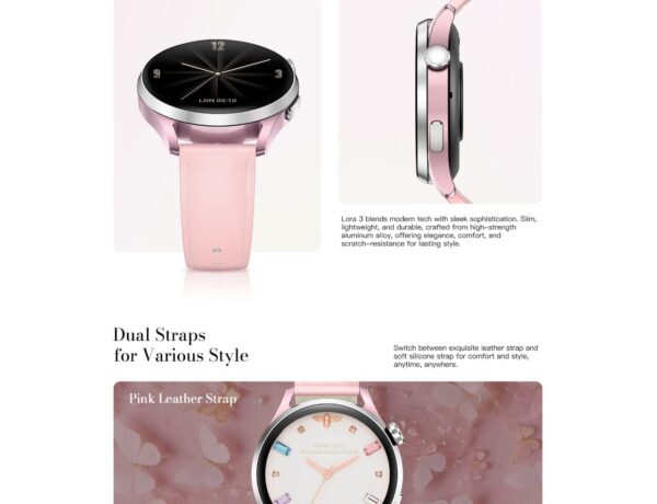 Kieselect Lora 3 Ladies Smart watch with HD Amoled Display - Image 8