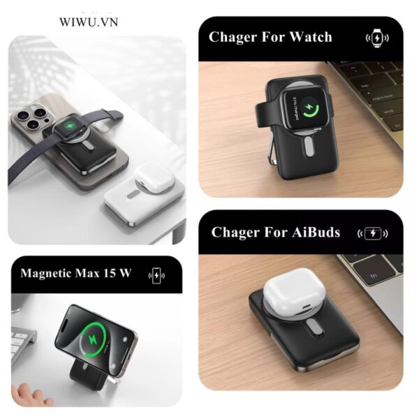 Wiwu Elite 20w 10000mah Magnetic Wireless Power Bank Wi-P056 - Image 2