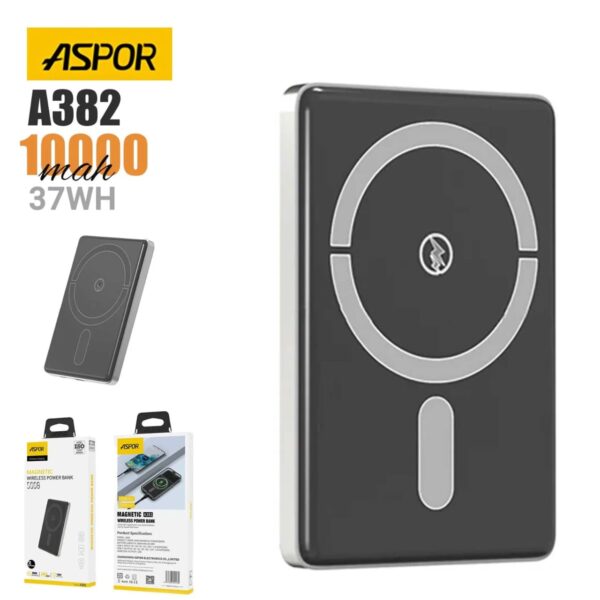 ASPOR 20W 10000Mah Wireless Magnetic Power Bank - Image 5