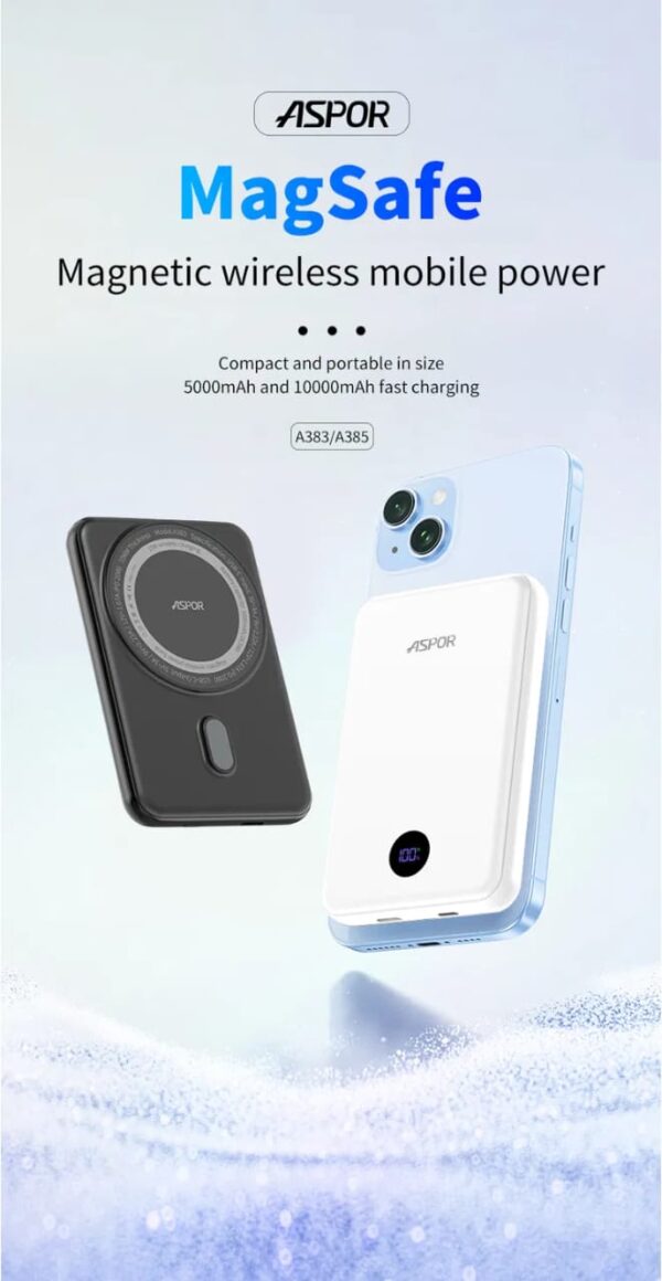 ASPOR 20W 10000Mah Wireless Magnetic Power Bank - Image 4