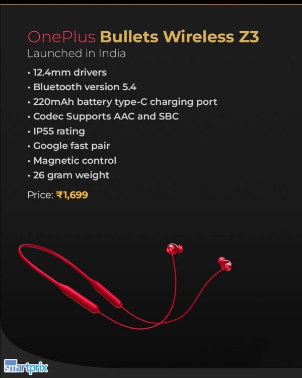 Oneplus Bullets Z3 Wireless Neck Band With ENC - Image 2