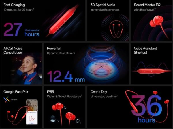 Oneplus Bullets Z3 Wireless Neck Band With ENC - Image 3