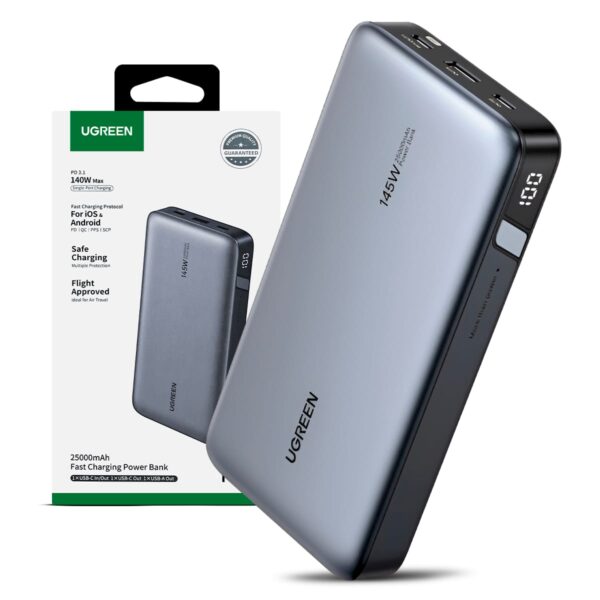 UGREEN 145W 25000Mah Fast Charging Flight Approved Power Bank
