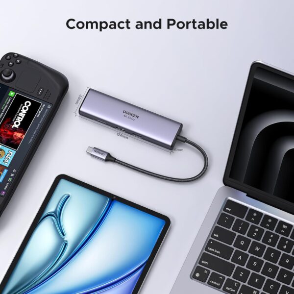 UGREEN 7 In 1 USB-C Multifuntion 100W Hub with HDMI 4K & RJ45 Ports - Image 3