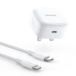 UGREEN 20W Apple Certified Charger Adapter C to Lightning Cable