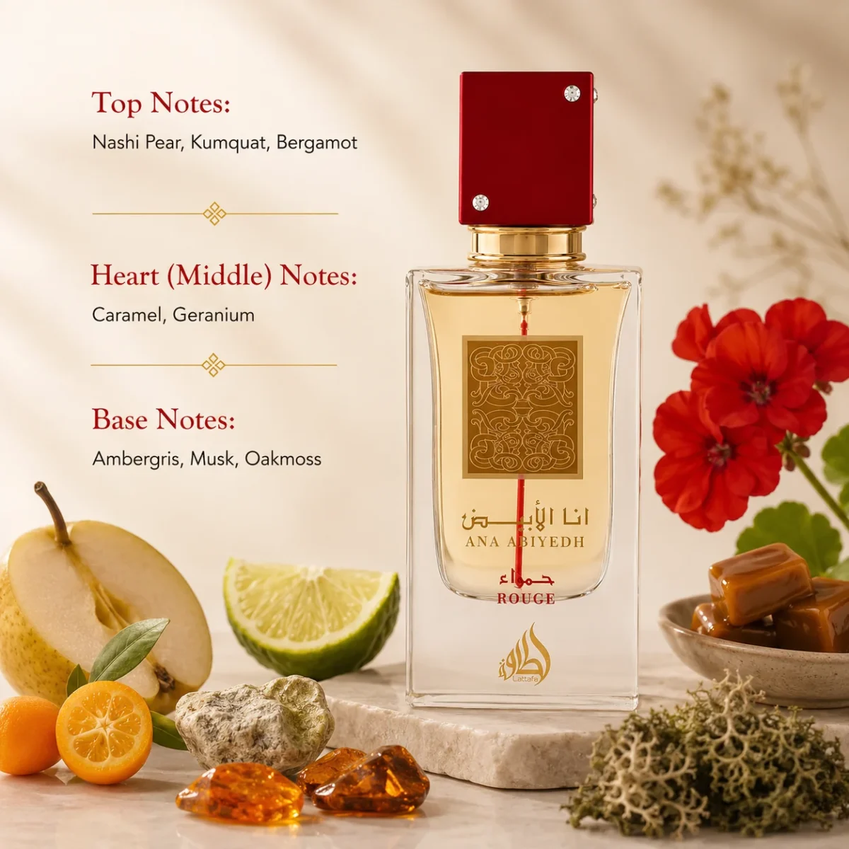 Lattafa ANA ABIYEDH Rouge 60ml EDP Perfume - Image 2