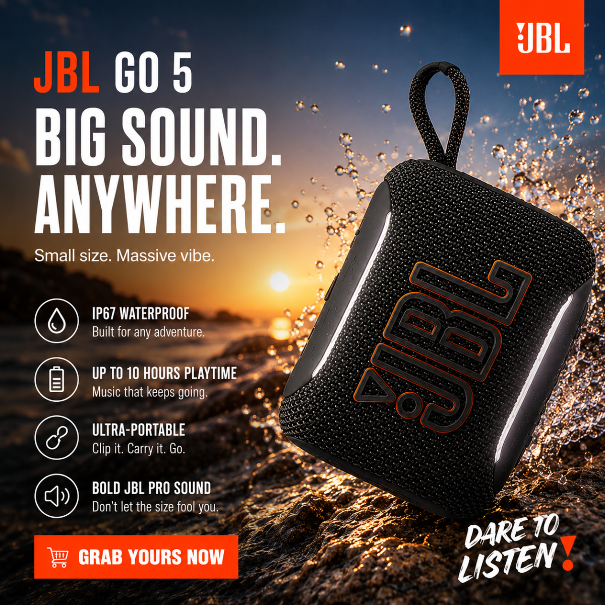 JBL Go 5 Ultra Portable Speaker - Image 4